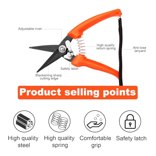 8-inch Goat Hoof Trimming Scissors, a multi-purpose hoof trimmer suitable for sheep, goats and alpacas, with an anti-slip handle, a safe and precise care TooL