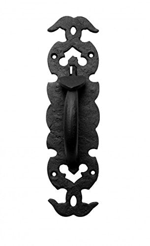 Renovators Supply Manufacturing Black Iron Thumb Gate Latch Rustic Antique Design Fence Door Lock with Hardware