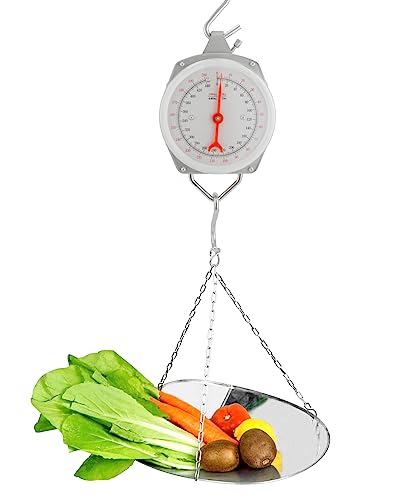 QWORK Precision Hanging Scale, 440lbs / 200kg Capacity, Dual Unit, Heavy Duty - size: 440 lb / 200 kg