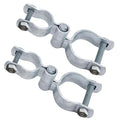 2 Pack 1-3/8" x 2-3/8" Chain Link Fence Gate Hinge Kit, Galvanized Steel Gate Hinges, Heavy Duty with 2 PCS 1-3/8" Frame Hinge and 2 PCS 2-3/8" Post Hinge, Bolts & Nuts Included - size: 1-3/8" x 2-3/8"