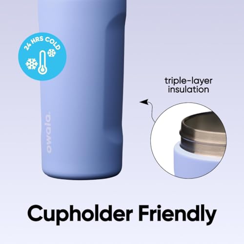 Owala FreeSip Kids Stainless Steel Water Bottle 16 oz Out of the Blue - color: Out of the Blue, size: 16 Ounces