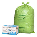 13 Gallon Compostable Kitchen Bags with Handles, 32 Count - Extra Thick 0.9 Mil Tall Kitchen Bin Liners, Seedling Certified, Unscented Food Scrap Bags - color: 13Gal 32Pcs
