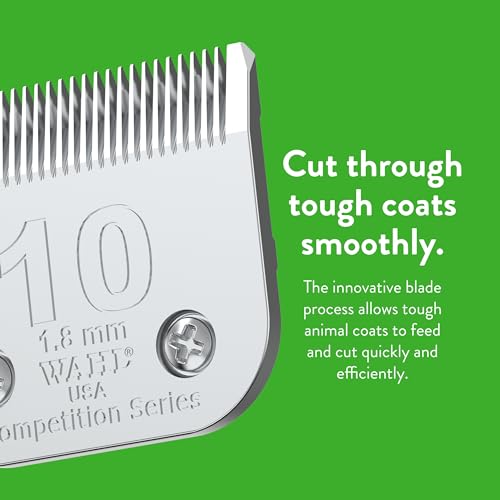 Wahl Professional Animal Competition Blade, 2358-100, 10 | Medium, Detachable Blade with 1/16 in Cut Length - size: 10