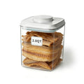 Dog Food Storage Container with One-Touch Lid, 2.8 QT / 2.65 L Stackable Durable BPA-Free PET Cat Food Storage Container,for Pet Treats, Supplements & Small Kibble - color: 2.8QT