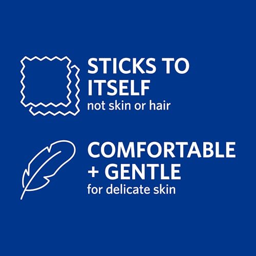 OVIK Health CoFlex NL – Self-Adhering Elastic Bandage – Non-Latex – First Aid – Comfortable and Gentle – Tan, 2 inch, 2 Rolls - size: 2 Inch - 2 Count, style: Tan