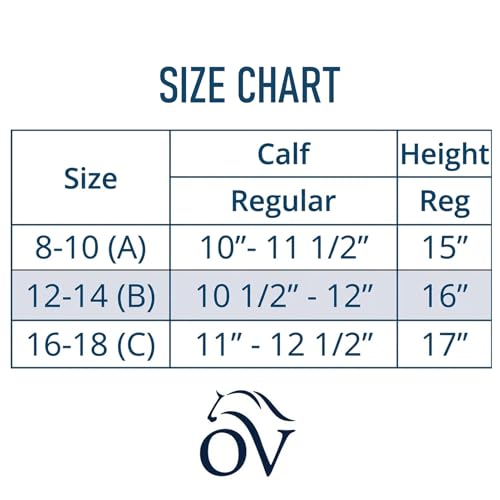 Ovation Unisex Kids' Amara Ribbed Half Chaps - Durable Synthetic Leather Equestrian Riding Chaps w/Zipper & Snap Closures - color: Dark Brown, size: 12-14