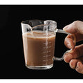 Espresso Shot Glasses 150ML Double Spouts Measuring Cup Triple Pitcher Milk Cup Wine Glass Pitcher Barista Measure Cup Liquid Heavy Glass Milk Cup Demitasse Cups Espresso Mugs Coffee Cups
