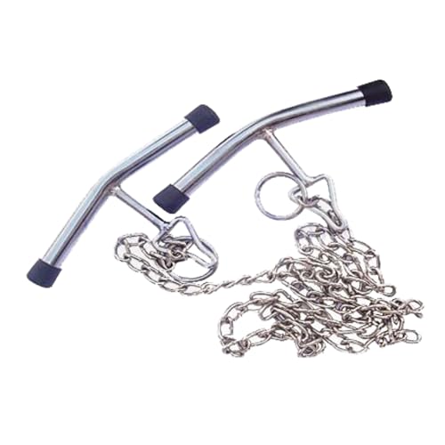 Calving Chain with Two Adjustable T-Handle for Cow, Goat & Cattle 45" Long for Calf Pulling, Livestock, Veterinary Tool.