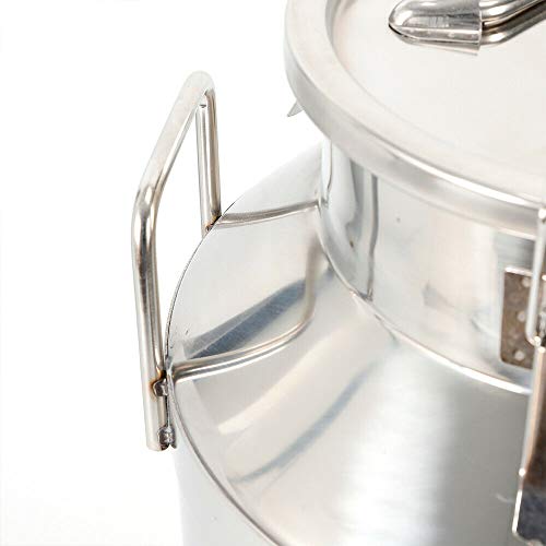 13 Gal Stainless Steel Milk Can 50L, Dairy Pot with Sealed Lid 304 Heavy Duty Bucket GDAE10 Liquid Storage Canister Oil Barrel Pail Jug Wine Tea Beer for Home Bar Kitchen Industry