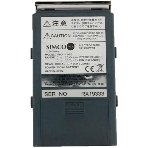 FMX-003 Electrostatic Fieldmeter Fmx003 ESD Voltage Tester Static Electricity Measure Elimination Monitor Field Meter