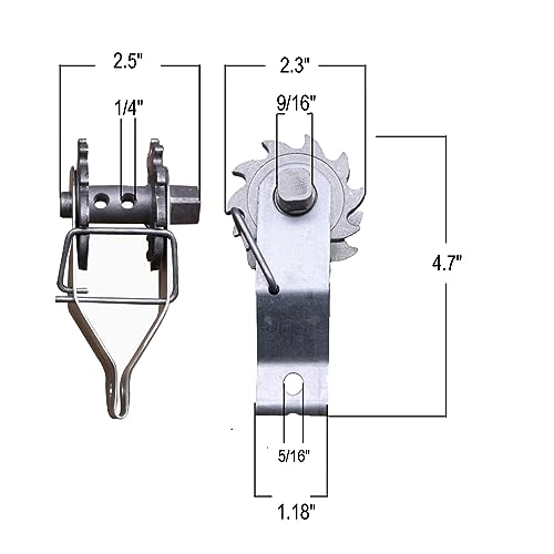 Electric Fence Wire Strainer, 12PCS Heavy Duty Inline Wire Tensioner, Wire Ratchet Tensioner for Electric Fence, Farm Fence - style: 12 pcs Wire Tensioner
