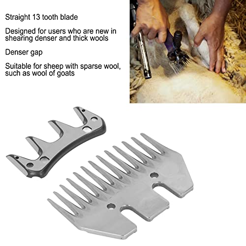 Sheep Shears Blade High Carbon Steel Straight 13 Tooth Electric Wool Cutter Goat Clipper Scissor Blade Replacement