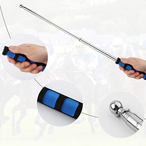 SAVITA 5PCS Horse Training Flags with 63in/1.6m Telescopic Poles (Five Colors)