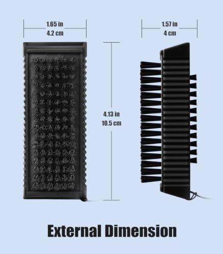 Larbois Nail Brush for Cleaning Fingernails, 2-Pack Heavy Duty Nail Brushes Remove Dirt and Paint Fingernail Brush Deep Cleaning Mechanical Nail Scrub Brush Two-Sided with Hanging Rope, Black - color: Black