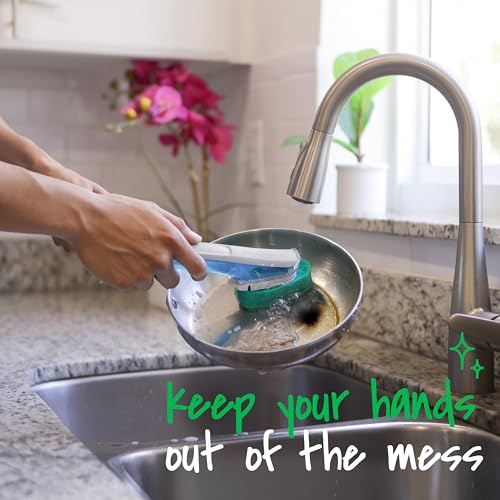 Scotch-Brite Odor Resist Heavy Duty Dishwand, 1 Dish Wand, Handles Tough Messes on Non-Coated Cookware, Oven Racks, Grills and More, Fits all Scotch Brite Refills - size: 1 Dishwand