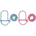 Weaver Leather Livestock Poly Rope Sheep Halter, Gray/Lavender/Mint & Livestock Poly Rope Sheep Halter Hot Pink/Coral/Mint