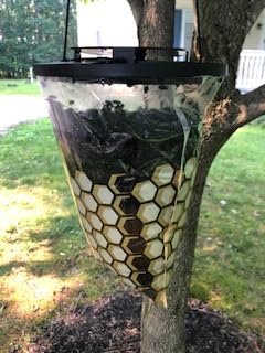 Classic Flies Be Gone Fly Trap – Disposable Outdoor Fly Trap, Protein-Powered Attractant for Farms, Ranches & Patios Hanging Fly Catcher, Fast Fly Infestation Control for Livestock & Backyards 5-Pack