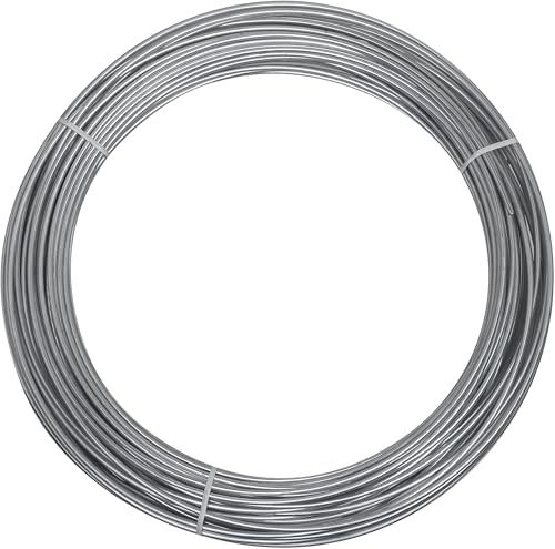 National Hardware Wire Mesh, 12 Gauge x 100 ft Roll, Galvanized Steel | Rust-Resistant Fencing Wire for Chicken Coops, Garden Beds, Animal Pens and Crafts; 300 lb Load Limit - size: 12 Ga x 100'