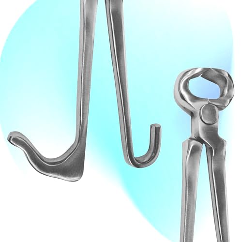 9" Foal Hoof Nippers, Stainless Steel Farrier Tool for Horses & Livestock, One-Handed Hoof Trimming Nipper – Sharp, Durable & Rust-Resistant - size: 9" Foal Hoof Nipper