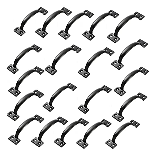 V171 6-1/2” Pulls in Black (20 Pack) - size: 6-1/2 inch 20 Pack