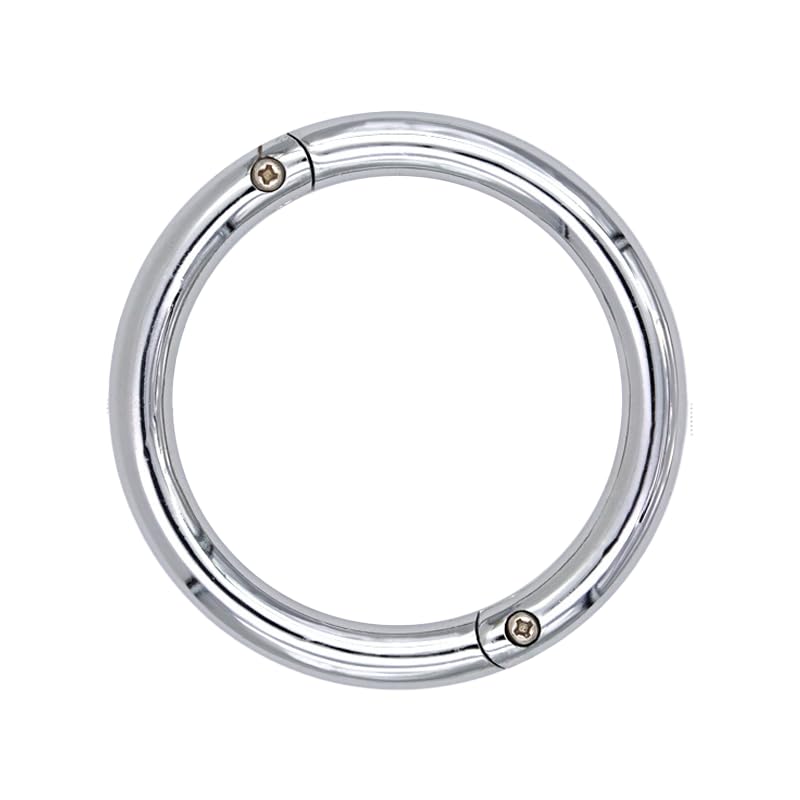 Longtor Bull Nose Ring, Carbon Steel, Rustproof, Secure Lock (3.15″) | Heavy duty for cattle/livestock. Easy insert & secure lock. Rustproof steel. Farmer/vet essential. - size: 3.15″