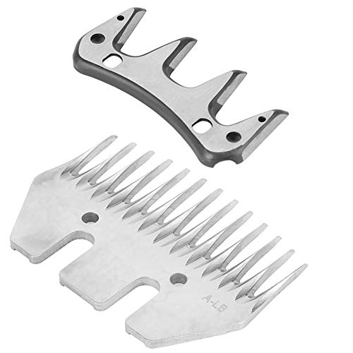 Stainless Steel Sheep Clippers Blade High Hardness Replacement Shearing Cutter for Sheep Goat Animal Grooming with 9T 13T Straight Curved Blade Options (13-Tooth Straight (+ - size: 13-tooth straight blade (+ oscillating blade)