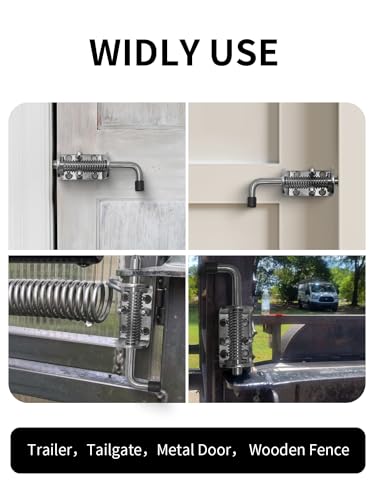 Spring Loaded Gate Latch Pin Barrel Bolt 8.5in x 1/2in Stem Durable Solid Steel Heavy Duty for Tailgate Black - 2pcs - style: Heavy Duty 2pcs - 8.5in black
