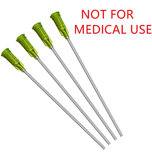 30ml Syringe with Long Tip-14Ga x 7”- Blunt Tip and Luer Lock, Great for Measuring and Refilling