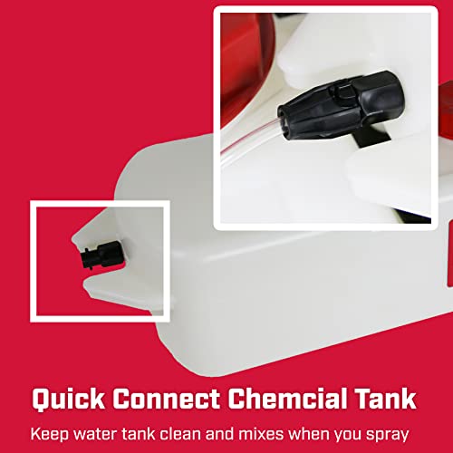 CHAPIN 97661E: 15-Gallon Made in the USA 15-Gallon Mixes on Exit 12V, 2.5 GPM Pump ATV/UTV Tow Behind Spot Sprayer with Separate Water Tank and Concentration Tank to Mix on Demand, Translucent White
