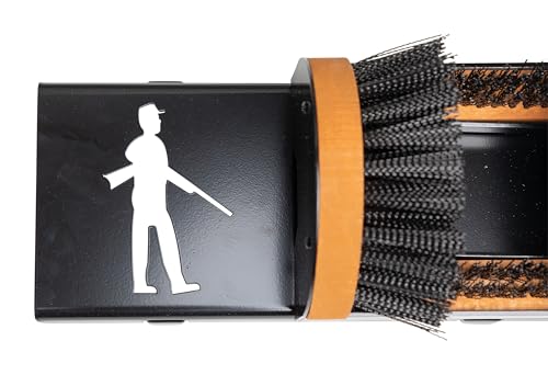 Original Shoe Cleaner Brush with Portable Base, Hunter/Dog Design | American Made, No Mounting Needed - style: Hunter and Dog