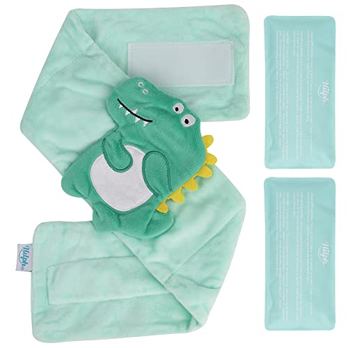 Hilph 2 Pack Hilph Baby Colic Gas Upset Stomach Relief, Heated Tummy Wrap | for Newborns, Infants and Fussy, Belly Relief, Soothing Warmth, 2 Gel Packs Included, Baby Heating Pad Swaddling Belt