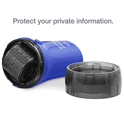 Guard Your ID Identity Theft Protection Roller Stamp, 3-Pack for Mail, Blue - color: Blue, size: Standard 3-Pack