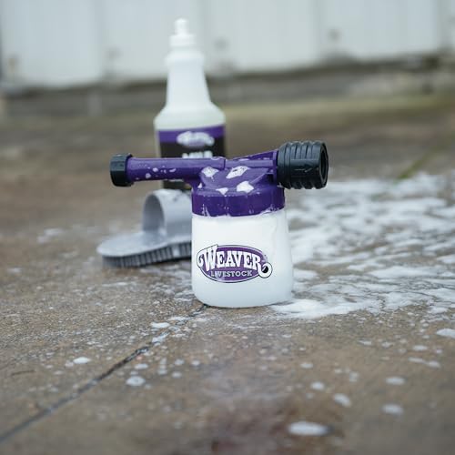 Weaver Livestock Mini Foamer for Cleaning Horses, Goats, Sheep, Swine or Dogs Includes Container with lid and Spray Nozzle with Easy On/Off