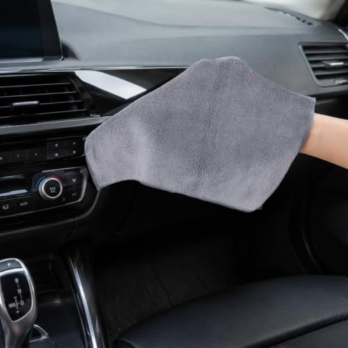 Car Interior and Exterior Soft bristles Detail dust Brush Interior dusting Brush Dashboard Cleaning Brush Home Office dusting Tools+ Double-Sided Suede Cleaning 11 Pack Kit - color: Mixture