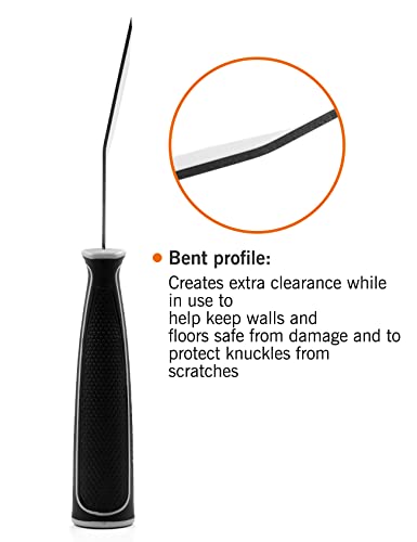 ROLLINGDOG 3 Inch Bnet Pole Scraper 2pcs | Stainless Steel Bent Blade, Anti-Slip Rubber Handle, Heavy Duty Paint Remover Scraper Tool - color: 2pcs Paint Scrapers