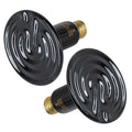 HealSmart 150W Reptile Heat Lamp Ceramic Heat Emitter, No Light Emitting Heat Bulbs, Suitable for Snake/Lizard/Spider, Plant Growth and Incubating Chicken, 2-Pack - size: 150 Watts, style: D-105mm (4.13")