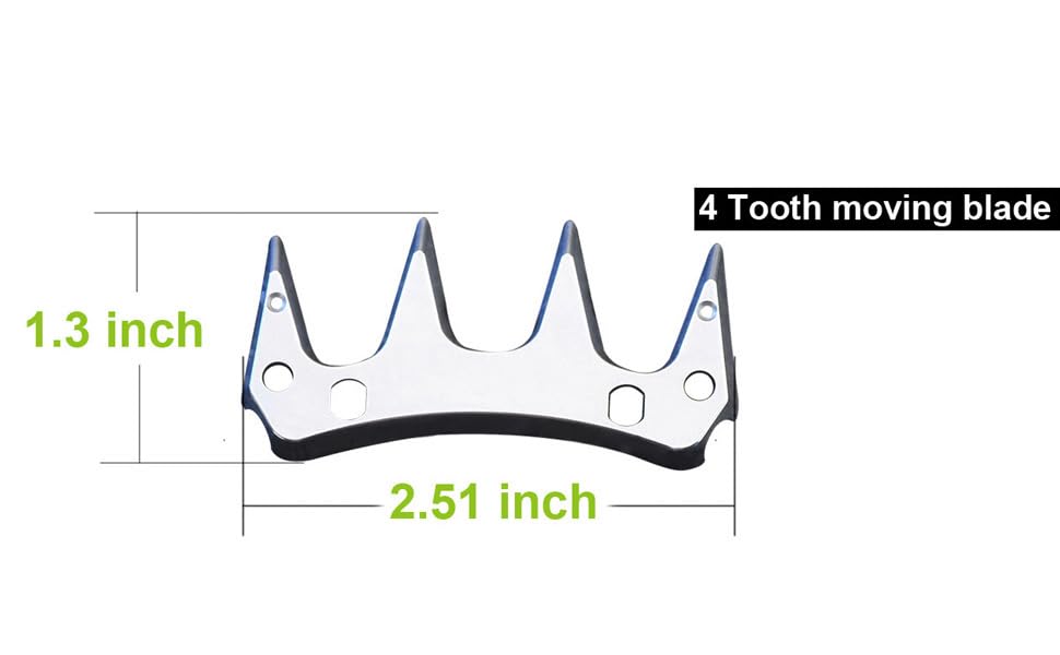Sheep Shears Replacement Blades PRO Universal Blade for All Major Brands Oster GDJOB TAKEKIT BEETRO Dragro Lister Heiniger Sheep Clippers for Sheep Alpacas Goats (3 pcs 4 Point) - color: 3 Pcs 4 Point