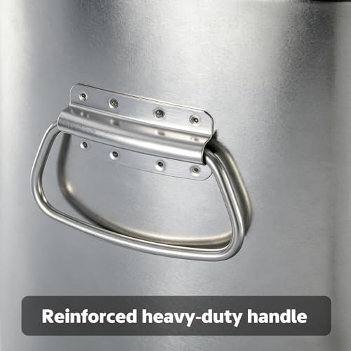 6.5 Gallon Metal Pet Food Storage Container Set with Stainless Steel Bucket, Scoop and Bowl, 30 Lbs Large Metal Dog Food Bin with Airtight Lid Suitable for Dog Cat Chicken Pet