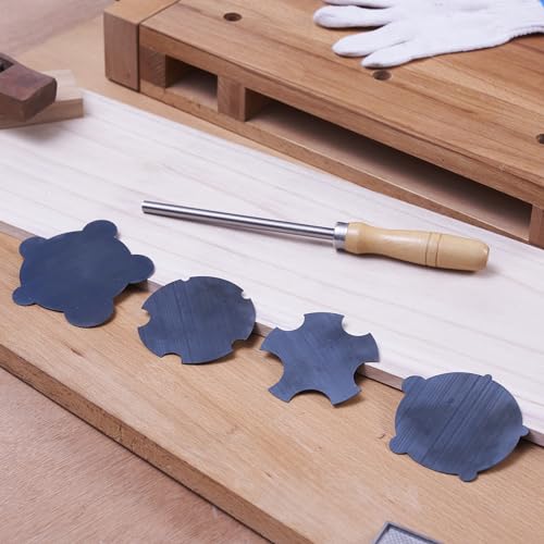 Pack of 9 Multi-Shape Cabinet Scraper for Woodworking (9, 1 Burnisher+2Rectangle+1Curved+1Gooseneck+2Concave+2Convex) - style: 1 Burnisher+2Rectangle+1Curved+1Gooseneck+2Concave+2Convex