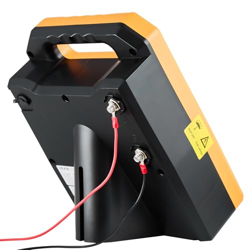 VEVOR Solar Fence Charger, 0.3J 8 kV Solar Powered Fence Charger, Weather-Resistant Electric Fence Energizer Kit, 7 Days Runtime, for Livestock, Poultry, Garden Protection - size: 0.3J