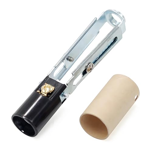 E-12 Length Adjustable Bulb Socket Chandelier Socket with Cardboard Insulator (4，Pack)