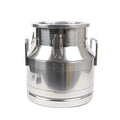 12L/3.17Gallon Stainless Steel Milk Can - Heavy Duty Milk Jug Bucket with Ergonomic Handle and Tight Lid, SS Liquid Solid Container, Non-Slip Base, Seamless Design, Simply Rinse for Clean - size: 12L/3.17Gallon