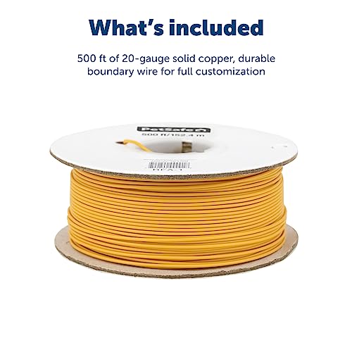 PetSafe Underground Dog Fence Wire (500 Foot) Create Your PetSafe Boundary, Electric Dog Fence Wire (Yellow) - from The Parent Company of IFB (Pack of 4) - size: 500 feet (Pack of 4), style: 20 Gauge