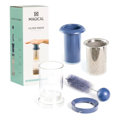Magical Butter Filter Press - BPA-Free Reusable Straining System & Brush - size: Magical Filter Press