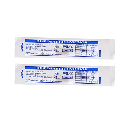 12 Pack 10ml Syringe for Liquid Without Needle,Syringe with Cap,Individually Wrapped,Measurement for Scientific Labs,Measuring Liquids,Pet Feeding,Oil or Glue Applicator (A 12 Pack 10ml) Straight Mouth - size: A 12 Pack 10ml