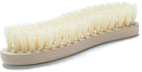 Konex Heavy Duty Scrub Brush - Old-Fashioned Wooden Design, Curved for Bathtubs, Wall and Floor Tiles - S-Shaped for Grime and Mildew Removal (Pack of 2) - size: 1 Count (Pack of 2)