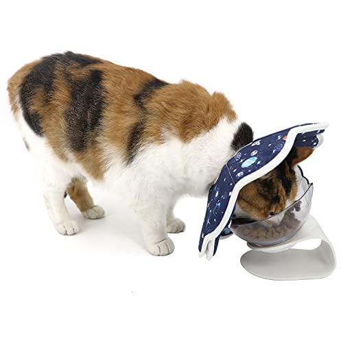 Soft Cat Cone, Adjustable Recovery Collar After Surgery to Prevent Licking Wound, Protective Cat Neck Cone, Comfortable Pet Elizabethan Collar for Cats Kittens and Puppies (S) - size: S (Neck: 4.8-8.7 in)