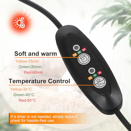 USB Small Pet Heating Pad, 5.5 Inch Reptile Heat Mat with Temp (Pack of 2) - size: 14.00X14.00X0.10CM (Pack of 2)