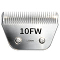 10W Detachable Pet Clipper Wide 10 Blades Dog Grooming Clipper Replacement Ceramic Blades, Compatible with Andis, Wahl, Oster(Size 10FW,Cut Length 1.5mm) - size: 10FW (1.5mm)