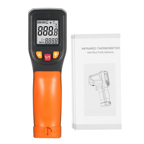 Industrial Meter Industrial Measuring Meter Digital Thermometer -50~600℃ Infrared Thermometer Thermometer Infrared Thermometer Non-Contact Digital Gun -50°C~600°C (-58°F~1112°F) with